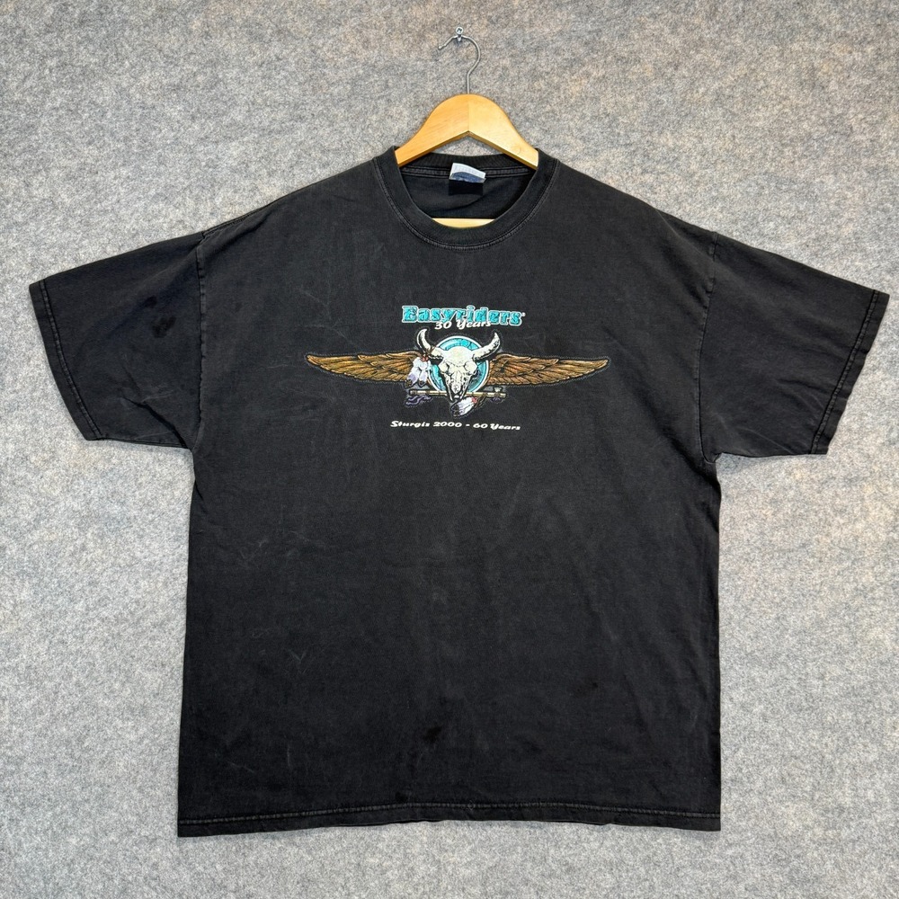 Vintage Easyriders Shirt Mens XL Sturgis 2000 60th‎ Anniversary Graphic Tee Y2k